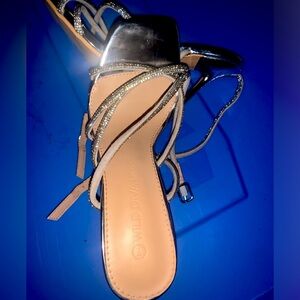 Silver Sparkling Heels